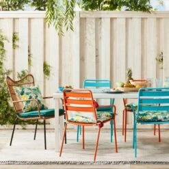 5" X 7" Multi Dot Fringed Outdoor Rug Teal/Pink/Yellow - Opalhouse™ -Opalhouse Shop GUEST 0b5e6a0b 4b65 4e2a b81e d52869792536