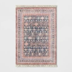 Alexandra Floral Printed Border Persian Rug Blush - Opalhouse™ -Opalhouse Shop GUEST 13831d26 e9c0 4d66 95de 449574be25e7