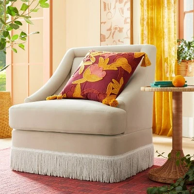 Alberhill Velvet Accent Chair with Fringe - Opalhouse™ designed with Jungalow™ Alberhill Velvet Accent Chair With Fringe - Opalhouse™ Designed With Jungalow™ -Opalhouse Shop GUEST 1ba3c020 7abd 4f2d 82b3 19ac770cc73e