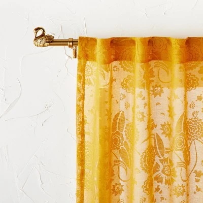 66"-120" Swan Curtain Rod Brass - Opalhouse™ designed with Jungalow™ 66"-120" Swan Curtain Rod Brass - Opalhouse™ Designed With Jungalow™ -Opalhouse Shop GUEST 204d2995 018d 4058 885f 55b610ce057d