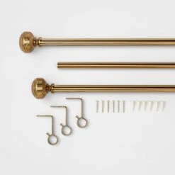 Stamped Metal Knob Curtain Rod - Opalhouse™