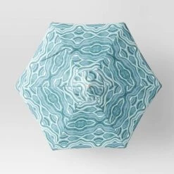 7.5'x7.5' Decorative Trim Scalloped Outdoor Market Umbrella Blue - Opalhouse™ Designed With Jungalow™ 4 7.5'x7.5' Decorative Trim Scalloped Outdoor Market Umbrella Blue - Opalhouse™ Designed With Jungalow™ -Opalhouse Shop GUEST 3480178a 70b9 4096 bef0 b5fe8b7a355b