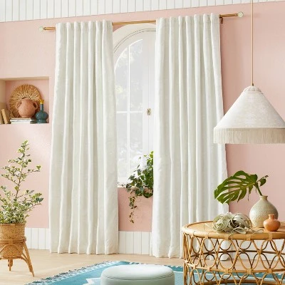 1pc Blackout Palm Frond Chenille Jacquard Window Curtain Panel - Opalhouse™ designed with Jungalow™ 1pc Blackout Palm Frond Chenille Jacquard Window Curtain Panel - Opalhouse™ Designed With Jungalow™ -Opalhouse Shop GUEST 3a076dd8 e03c 4eff 9655 f6d3179af820