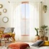1pc Sheer Banded Geo Macrame Window Curtain Panel White - Opalhouse™ Designed With Jungalow™ 2 1pc Sheer Banded Geo Macrame Window Curtain Panel White - Opalhouse™ Designed With Jungalow™ -Opalhouse Shop GUEST 5558f3f4 e289 4fce 89ab ad882207829f