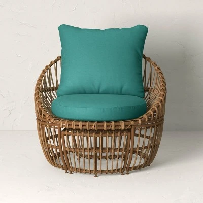 Topanga Club Chair with Ottoman - Blue/Brown - Opalhouse™ designed with Jungalow™ Topanga Club Chair With Ottoman - Blue/Brown - Opalhouse™ Designed With Jungalow™ -Opalhouse Shop GUEST 57174ce6 b0ee 4e8d 9b5e 59abdb5c543f