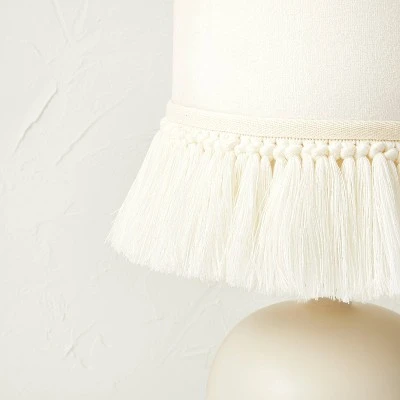 Small Table Lamp with Fringe Shade Off-White (Includes LED Light Bulb) - Opalhouse™ designed with Jungalow™ Small Table Lamp With Fringe Shade Off-White (Includes LED Light Bulb) - Opalhouse™ Designed With Jungalow™ -Opalhouse Shop GUEST 7079ad87 cd05 4cd7 9819 853a3f7ddc63