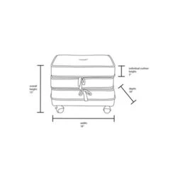 Marin Stackable Pouf With Casters - Opalhouse™ Designed With Jungalow™ -Opalhouse Shop GUEST 7b9ecb5e 9626 4b0f abc1 fd2c0a06f868