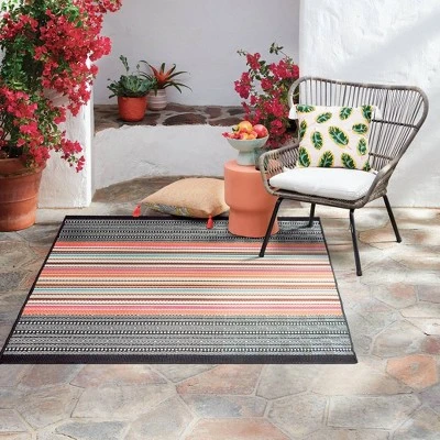 5' x 7' Outdoor Rug Multi Stripe Global Pink - Opalhouse™ 5' X 7' Outdoor Rug Multi Stripe Global Pink - Opalhouse™ -Opalhouse Shop GUEST 849a4c76 29c9 486c a953 a03150bdac10