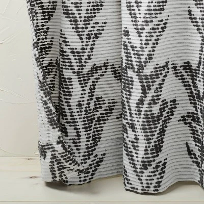 1pc 50"x84" Light Filtering Limu-Limu Leaf Jacquard Curtain Panel Gray - Opalhouse™ designed with Jungalow™ 1pc 50"x84" Light Filtering Limu-Limu Leaf Jacquard Curtain Panel Gray - Opalhouse™ Designed With Jungalow™ -Opalhouse Shop GUEST 8bb9853a 80bc 4799 a10d 410e8ebad00a