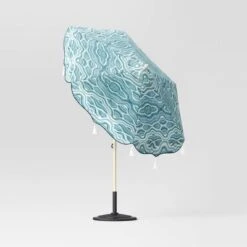 7.5'x7.5' Decorative Trim Scalloped Outdoor Market Umbrella Blue - Opalhouse™ Designed With Jungalow™ 3 7.5'x7.5' Decorative Trim Scalloped Outdoor Market Umbrella Blue - Opalhouse™ Designed With Jungalow™ -Opalhouse Shop GUEST 9155300f d9ba 4dd7 96d2 684b16a213c8