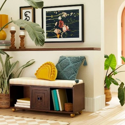 Serra Bench with Cushion - Opalhouse™ designed with Jungalow™ Serra Bench With Cushion - Opalhouse™ Designed With Jungalow™ -Opalhouse Shop GUEST 924dec4c 54d6 40c9 bbce 7185003a5163