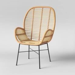 Lily Rattan Armchair With Metal Legs - Assembly Required - Opalhouse™