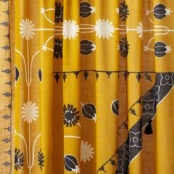 2pk Light Filtering Doorway Embroidery Window Curtain Panels Gold - Opalhouse™ Designed With Jungalow™ -Opalhouse Shop GUEST b974e2ad 1d91 4b57 9717 c8ae19cff47e