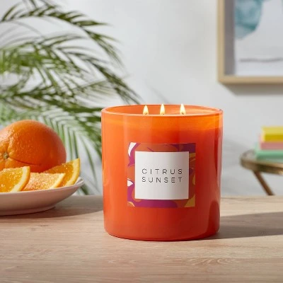 28oz Glass Citrus Sunset Candle Orange - Opalhouse™ 28oz Glass Citrus Sunset Candle Orange - Opalhouse™ -Opalhouse Shop GUEST ce1477ee cbd0 4d8b 8ded ecc5dab18d0d