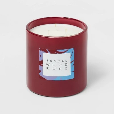 28oz Glass Sandalwood Rose Candle Burgundy - Opalhouse™ 28oz Glass Sandalwood Rose Candle Burgundy - Opalhouse™ -Opalhouse Shop GUEST dc9462cb 7688 4057 baa8 19b967ae702e