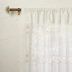 1pc Sheer Banded Geo Macrame Window Curtain Panel White - Opalhouse™ Designed With Jungalow™ 5 1pc Sheer Banded Geo Macrame Window Curtain Panel White - Opalhouse™ Designed With Jungalow™ -Opalhouse Shop GUEST e45ca8b5 c8fb 4bcd 9418 e1344d66992c
