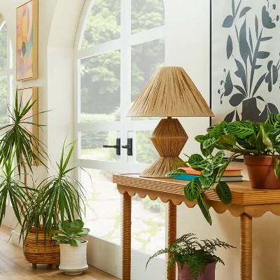 Faux Raffia Table Lamp Brown (Includes LED Light Bulb) - Opalhouse™ designed with Jungalow™ Faux Raffia Table Lamp Brown (Includes LED Light Bulb) - Opalhouse™ Designed With Jungalow™ -Opalhouse Shop GUEST e9bf297e 12db 44fa a79a bc294c6fd5fe