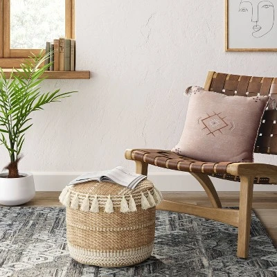 Gemma Pouf Jute Striped/Tassels Natural - Opalhouse™ Gemma Pouf Jute Striped/Tassels Natural - Opalhouse™ -Opalhouse Shop GUEST eb8f82aa 544b 45f2 9a7b 927567c52004