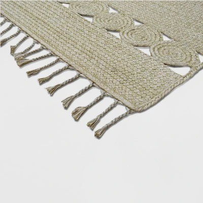 7' x 10' Braided Rectangle Tassels Outdoor Rug Neutral - Opalhouse™ 7' X 10' Braided Rectangle Tassels Outdoor Rug Neutral - Opalhouse™ -Opalhouse Shop GUEST effca7a5 f686 4ac8 bc54 7f8b984349ec